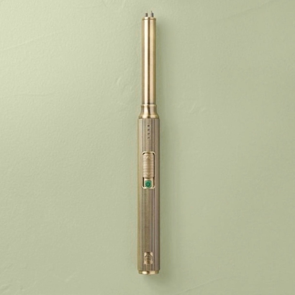 Hearth & Hand with Magnolia Ribbed Brass Battery Rechargeable Stick Light